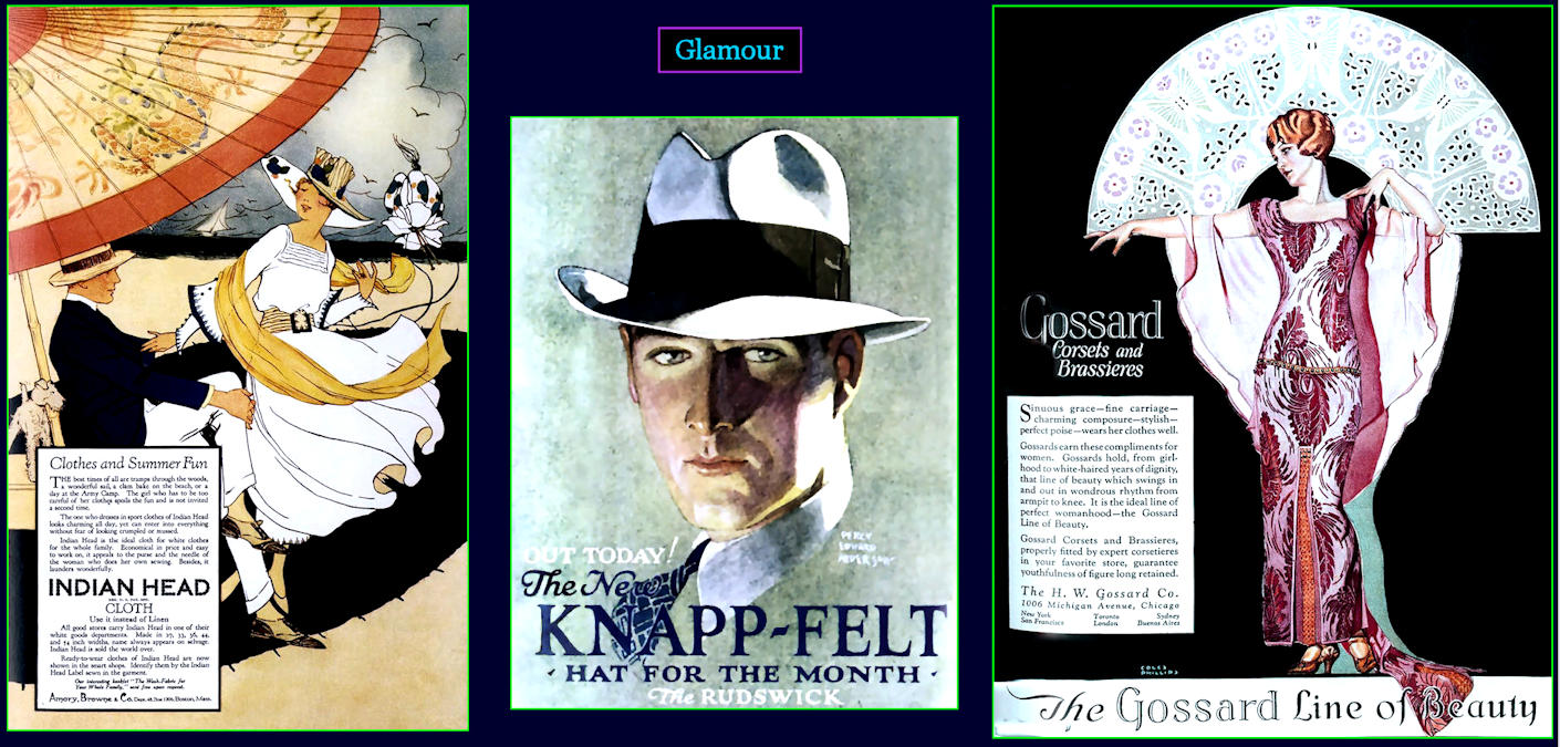 Glamour ads, 1920s